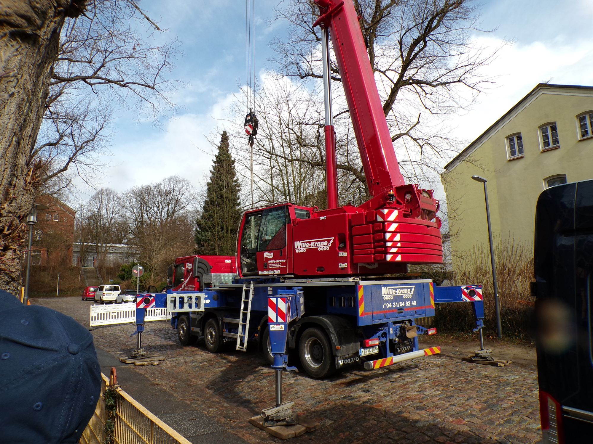 Der Autokran im Einsatz