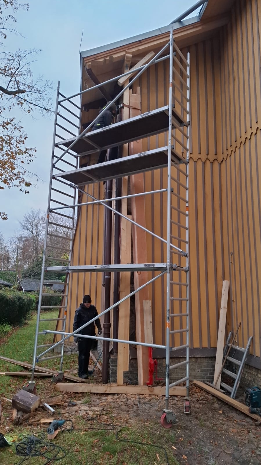 Holzarbeiten des Zimmerers