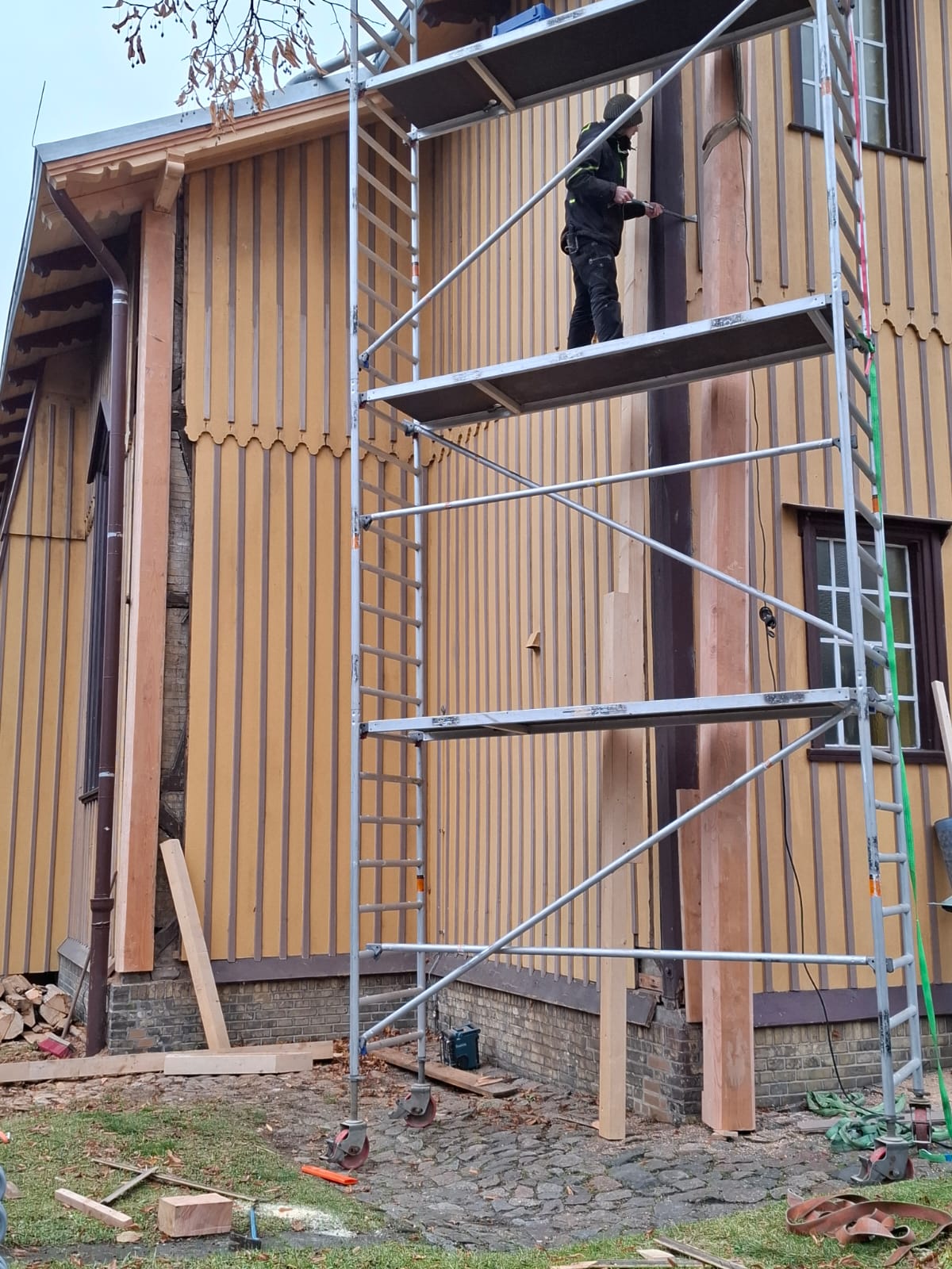 Holzarbeiten des Zimmerers