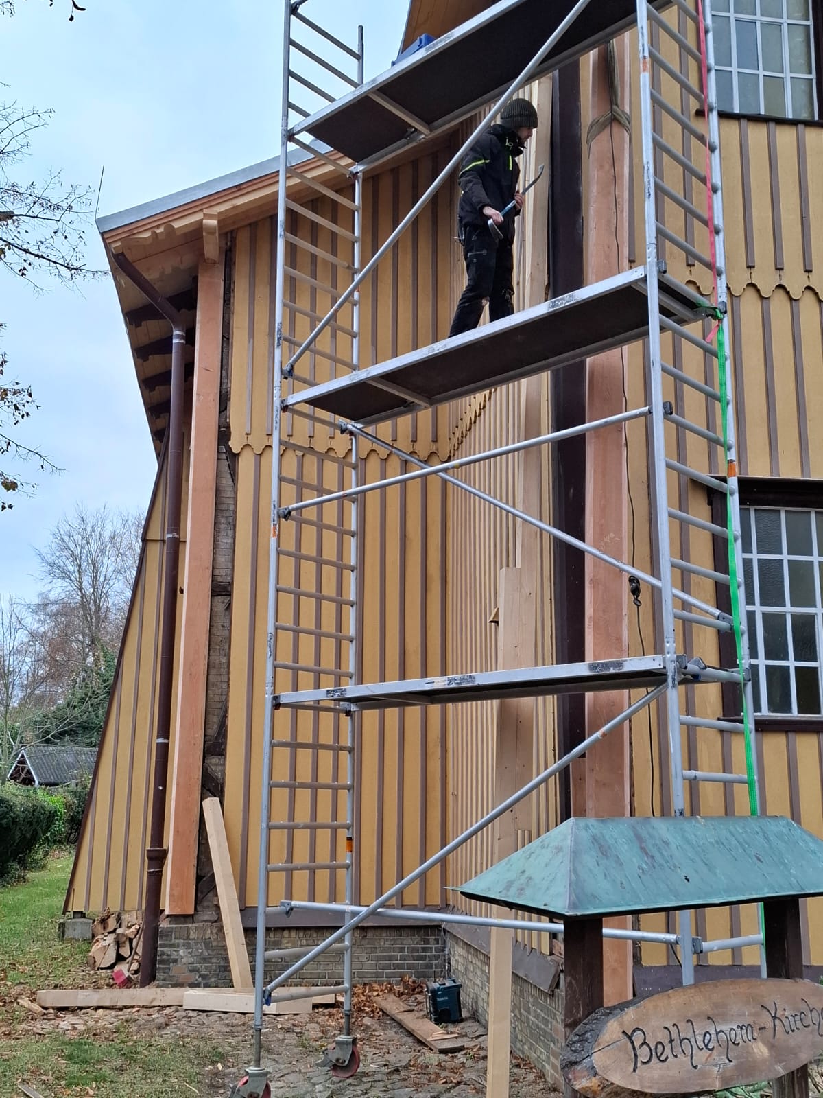 Holzarbeiten des Zimmerers